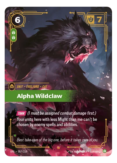 Alpha Wildclaw UNL-57 Riftbound Chase Card