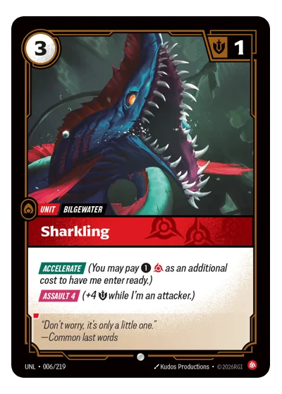 Sharkling UNL-6 Riftbound TCG
