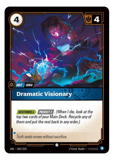 Dramatic Visionary UNL-62 Common Unleashed Riftbound TCG Card