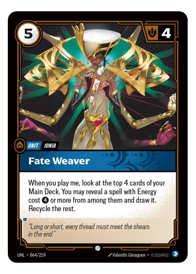 Fate Weaver UNL-64 Riftbound TCG