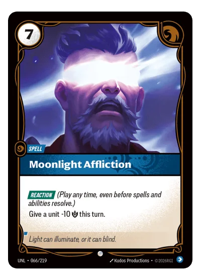 Moonlight Affliction UNL-66 Riftbound TCG