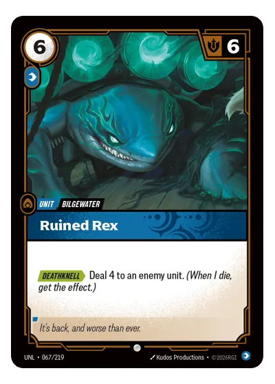 Ruined Rex UNL-67 Riftbound TCG
