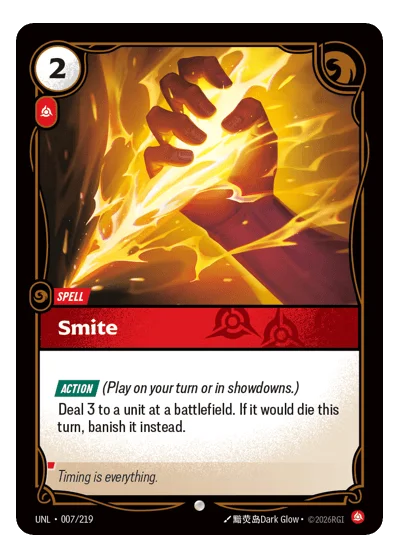 Smite UNL-7 Riftbound TCG