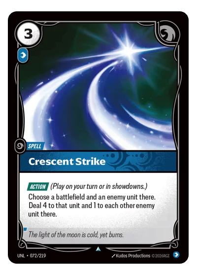 Crescent Strike UNL-72 Riftbound TCG