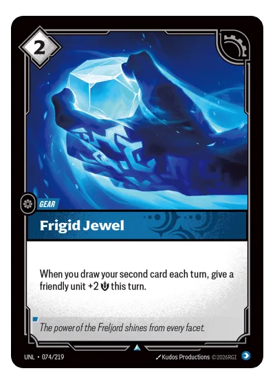 Frigid Jewel UNL-74 Uncommon Unleashed Riftbound TCG Card