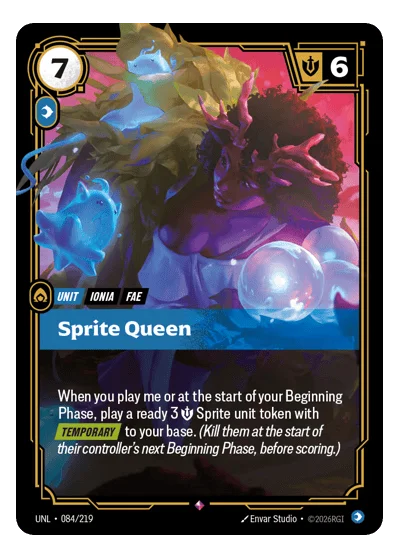 Sprite Queen UNL-84 Riftbound TCG
