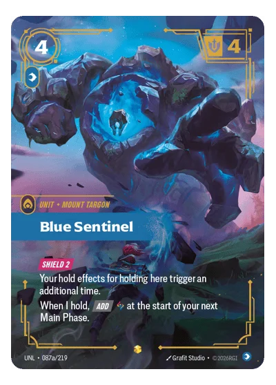 Blue Sentinel UNL-87a Riftbound TCG