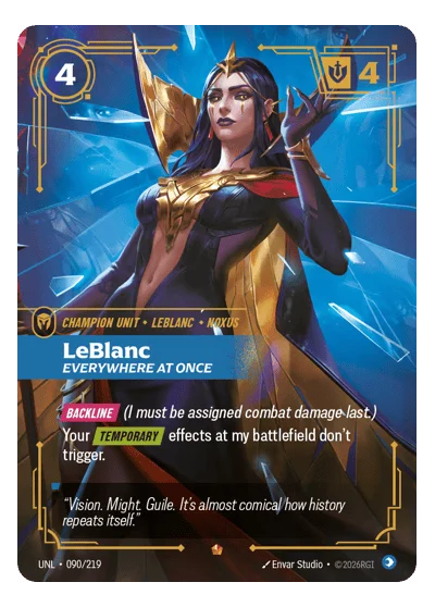 Leblanc, Everywhere At Once UNL-90 Riftbound TCG