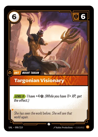 Targonian Visionary UNL-98 Riftbound TCG