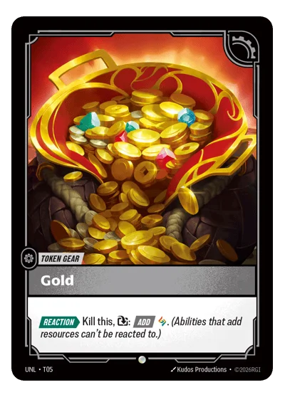 Gold UNL-T05 Riftbound TCG