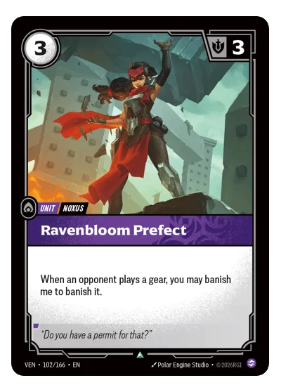 Ravenbloom Prefect VEN-102 Riftbound TCG