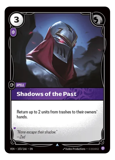 Shadows Of The Past VEN-103 Riftbound TCG