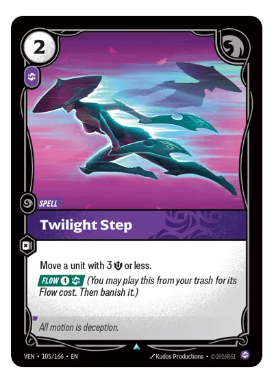 Twilight Step VEN-105 Uncommon Vendetta Riftbound TCG Card