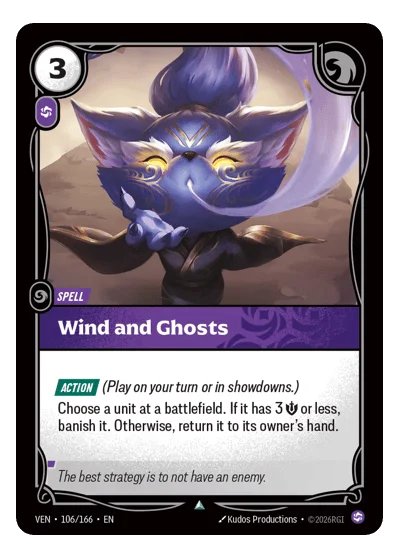 Wind And Ghosts VEN-106 Riftbound TCG