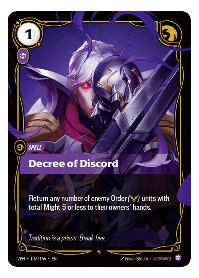 Decree Of Discord VEN-107 Riftbound TCG
