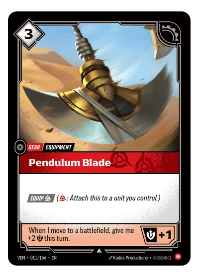 Pendulum Blade VEN-11 Riftbound TCG