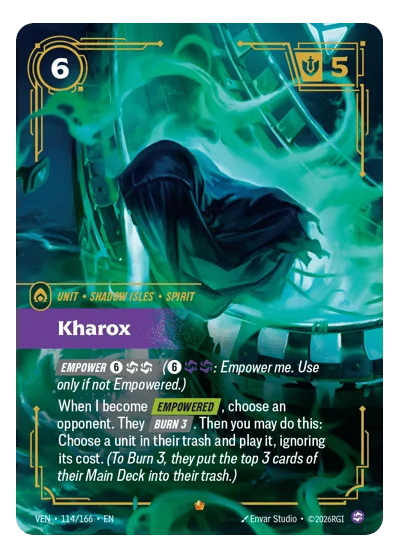 Kharox VEN-114 Riftbound Chase Card