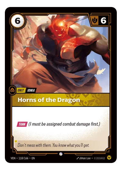 Horns Of The Dragon VEN-118 Riftbound TCG