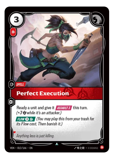 Perfect Execution VEN-12 Riftbound TCG