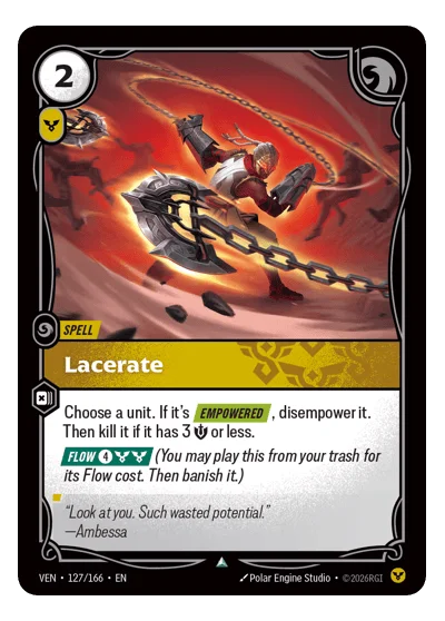 Lacerate VEN-127 Riftbound TCG