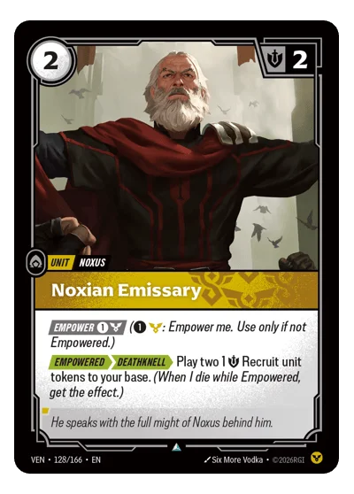 Noxian Emissary VEN-128 Riftbound TCG