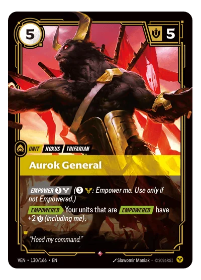 Aurok General VEN-130 Riftbound TCG