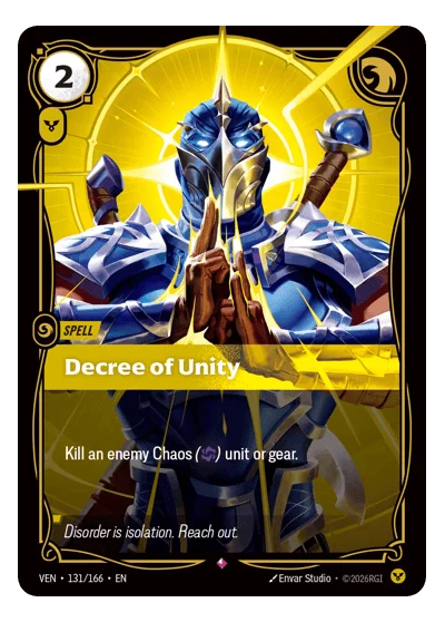 Decree Of Unity VEN-131 Riftbound TCG