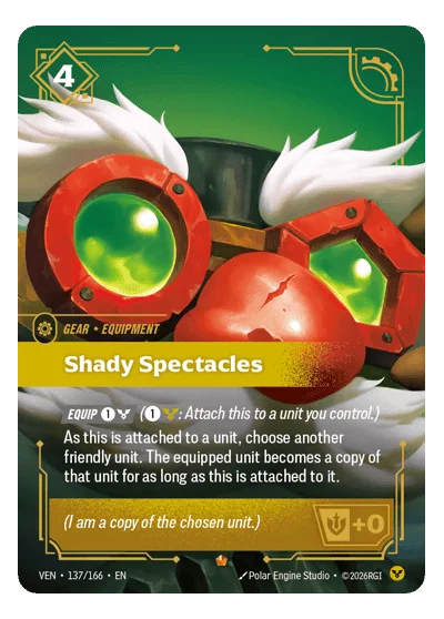 Shady Spectacles VEN-137 Riftbound Chase Card
