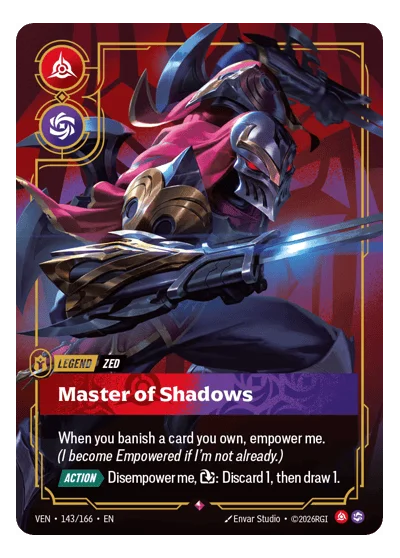 Master Of Shadows VEN-143 Riftbound TCG