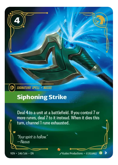 Siphoning Strike VEN-146 Riftbound TCG
