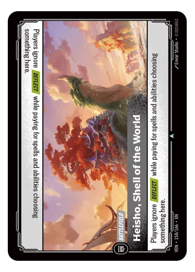 Heisho, Shell Of The World VEN-158 Riftbound TCG