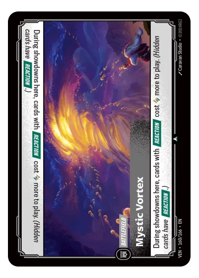 Mystic Vortex VEN-160 Uncommon Vendetta Riftbound TCG Card