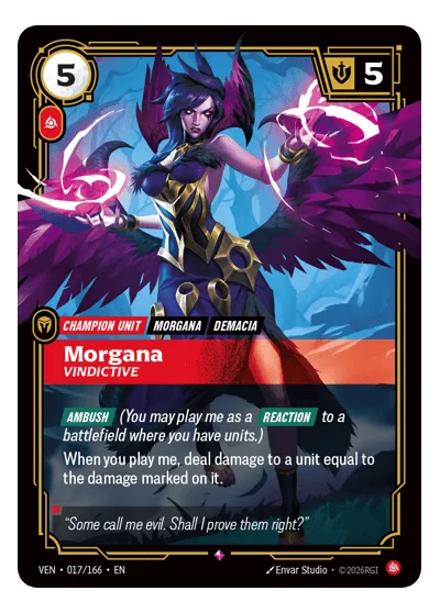 Morgana, Vindictive VEN-17 Riftbound TCG