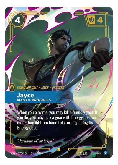 Jayce, Man Of Progress VEN-175 Riftbound TCG