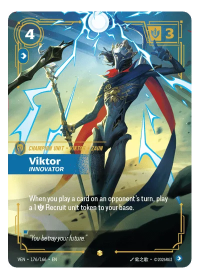 Viktor, Innovator VEN-176 Rare Vendetta Riftbound TCG Card
