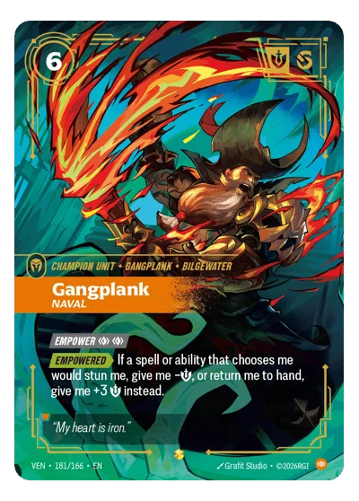 Gangplank, Naval VEN-181 Riftbound TCG