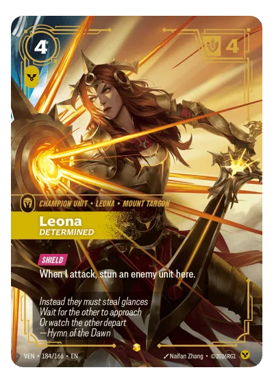 Leona, Determined VEN-184 Riftbound TCG