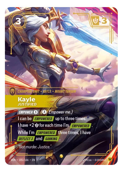 Kayle, Justified VEN-185 Riftbound TCG