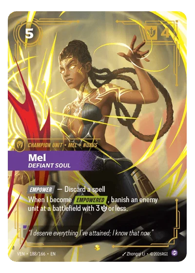 Mel, Defiant Soul VEN-188 Riftbound TCG