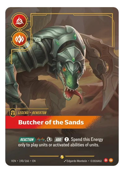 Butcher Of The Sands VEN-190 Riftbound TCG