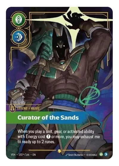 Curator Of The Sands VEN-192* Riftbound Chase Card