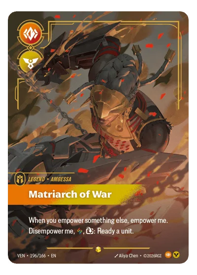 Matriarch Of War VEN-196 Riftbound TCG