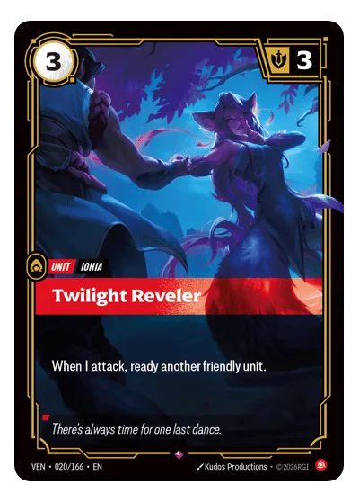 Twilight Reveler VEN-20 Riftbound TCG