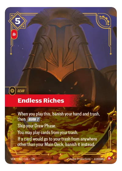 Endless Riches VEN-22 Riftbound Chase Card