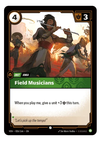 Field Musicians VEN-26 Riftbound TCG