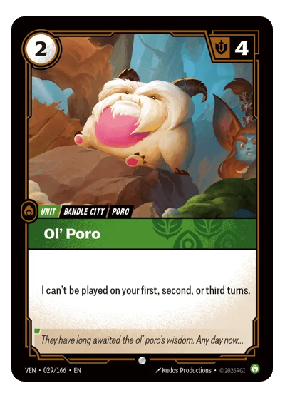 Ol' Poro VEN-29 Common Vendetta Riftbound TCG Card