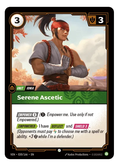 Serene Ascetic VEN-30 Riftbound TCG