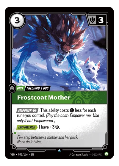 Frostcoat Mother VEN-32 Riftbound TCG