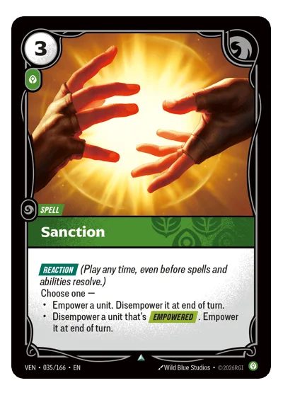Sanction VEN-35 Riftbound TCG