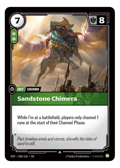Sandstone Chimera VEN-36 Riftbound TCG